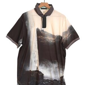 Greyson Mens Rocks Edge Polo Shirt XL Artic Graphic Short Sleeve Golf NWT